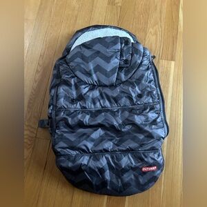 Skip Hop Black Chevron Infant Car Seat Cover